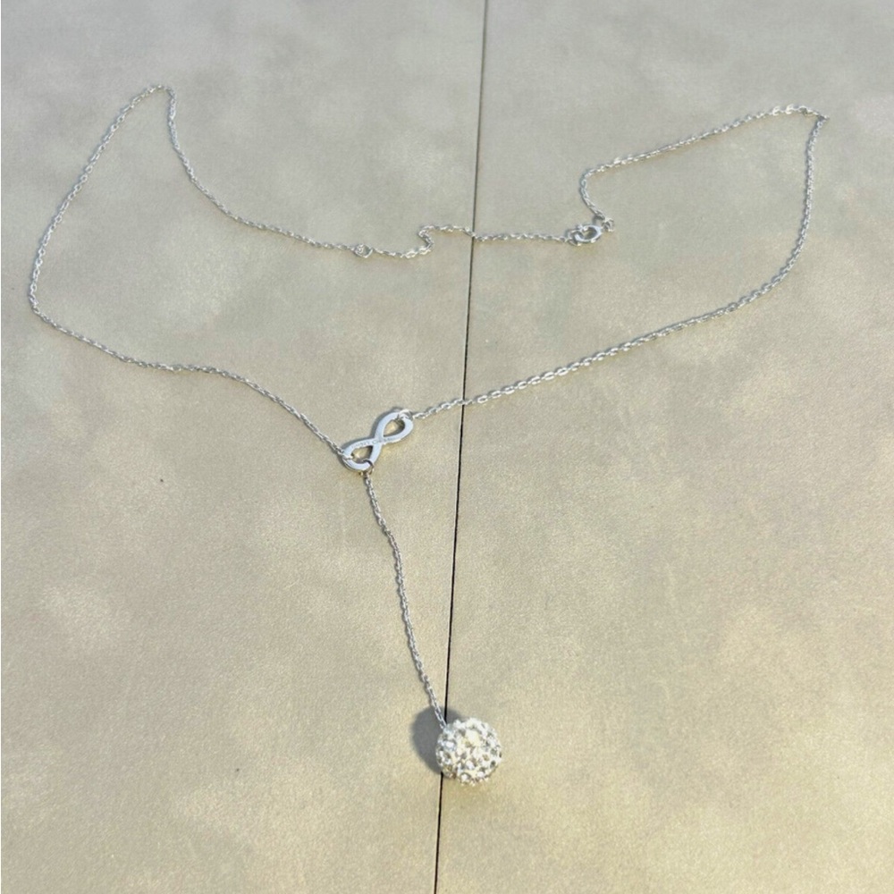 Elegant Silver Infinity Necklace